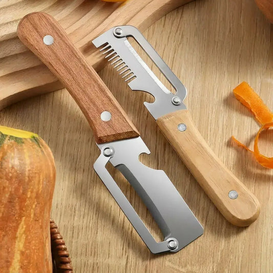 Revolutionize Your Cooking with Our Ultra-Sharp Multi-Functional Vegetable Peeler Set – Includes Built-In Bottle Opener!