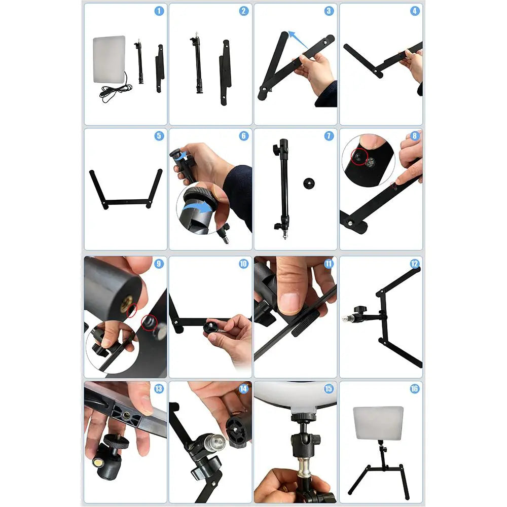 Elevate Your Content Creation with the Dimmable Portable Selfie Light and Adjustable Overhead Stand for Stunning Video Conferencing, Photography, and Live Streaming