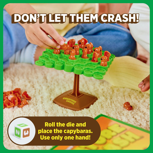 Join the Balancing Fun with Creature Crash: The Capybara Game - Perfect for Family Game Nights and Kids Ages 6+!