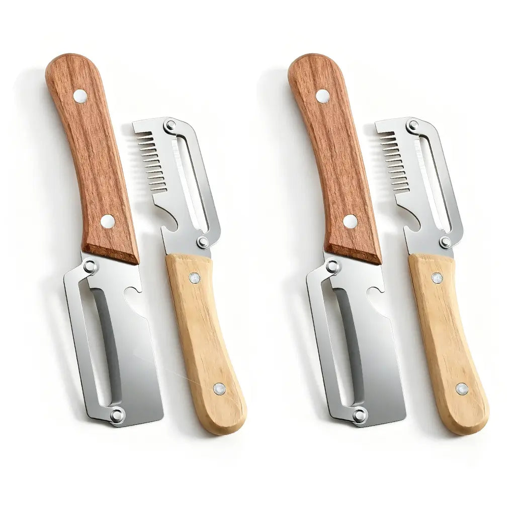 Revolutionize Your Cooking with Our Ultra-Sharp Multi-Functional Vegetable Peeler Set – Includes Built-In Bottle Opener!