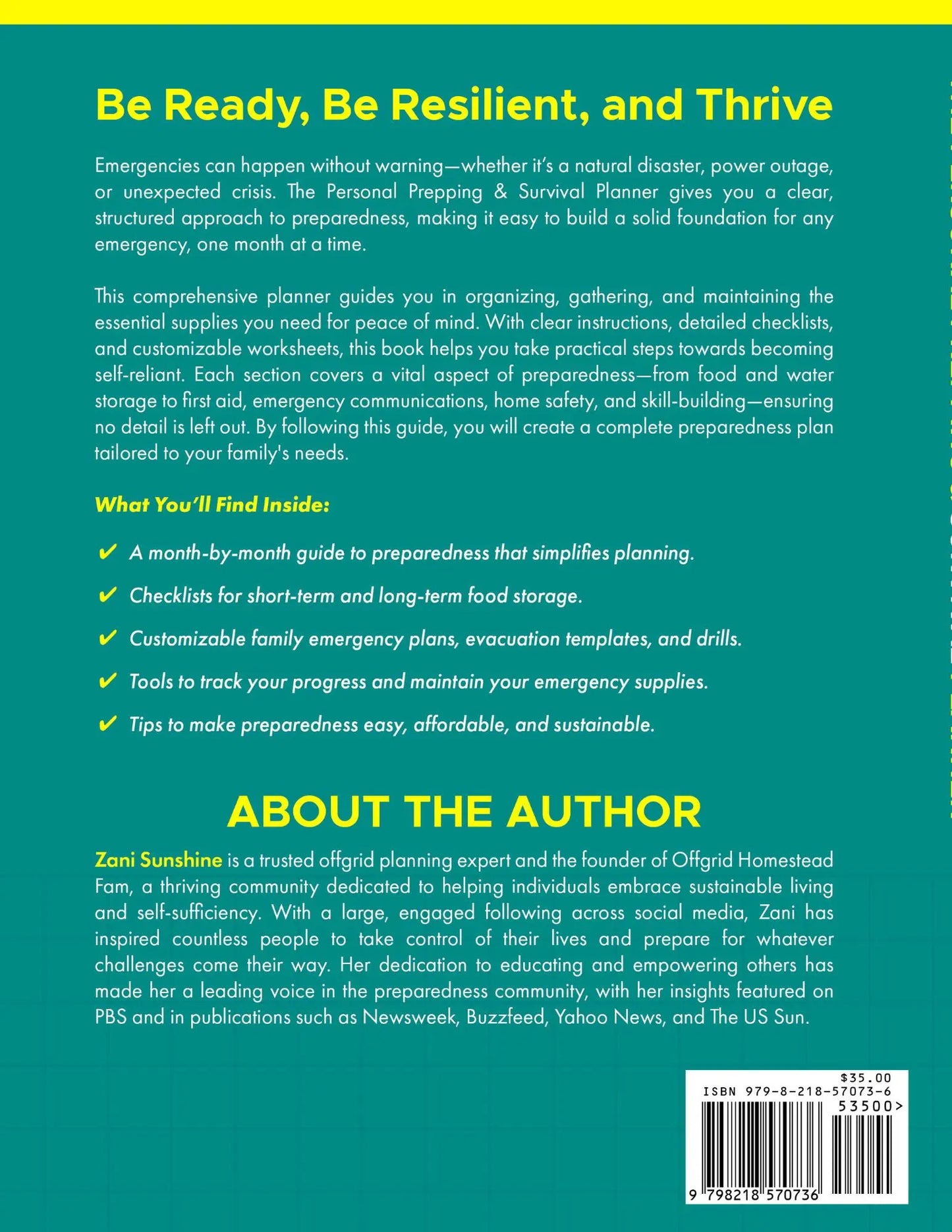 Your Essential Personalized Survival and Emergency Preparedness Planner: A Step-by-Step Guide to Confident Self-Sufficiency in Crisis Situations