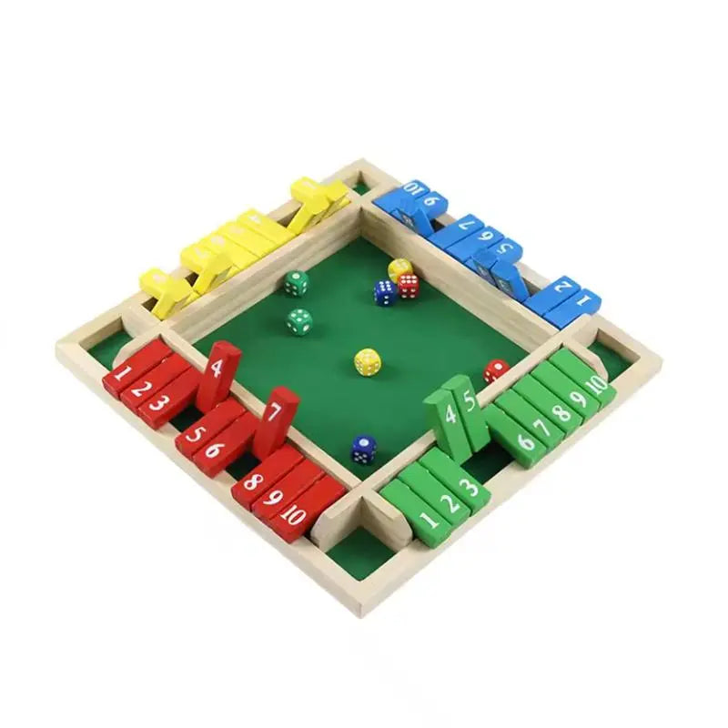 Engaging Wooden Dice Board Game for Family Fun - Perfect Strategy Game for Kids and Adults!