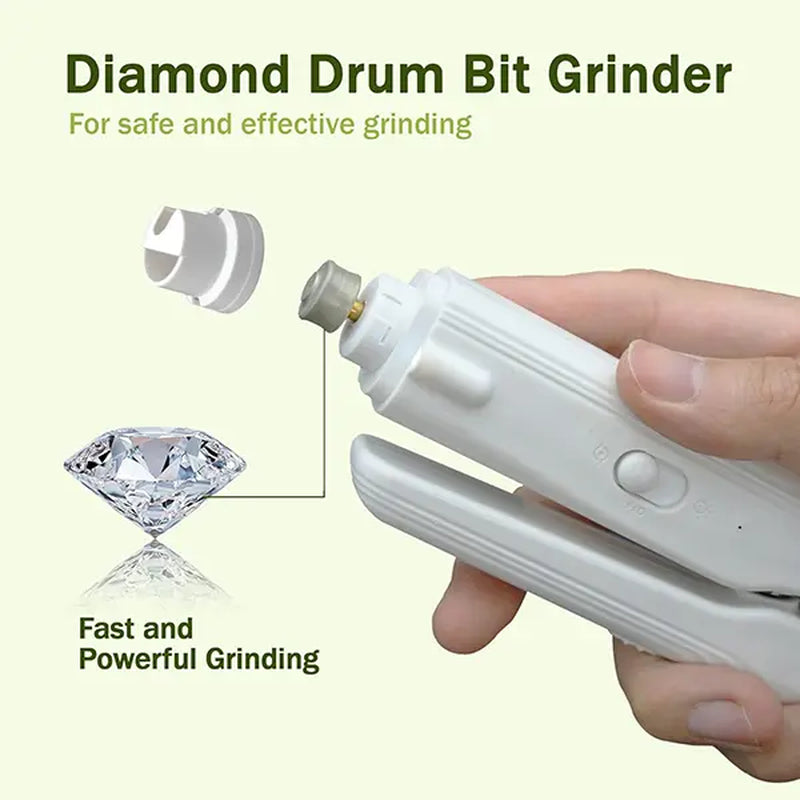 Summervibes Professional 2-In-1 Pet Nail Clipper and Grinder - Ultra Quiet Electric Nail Trimming Set for Dogs and Cats of All Sizes, Rechargeable and Efficient