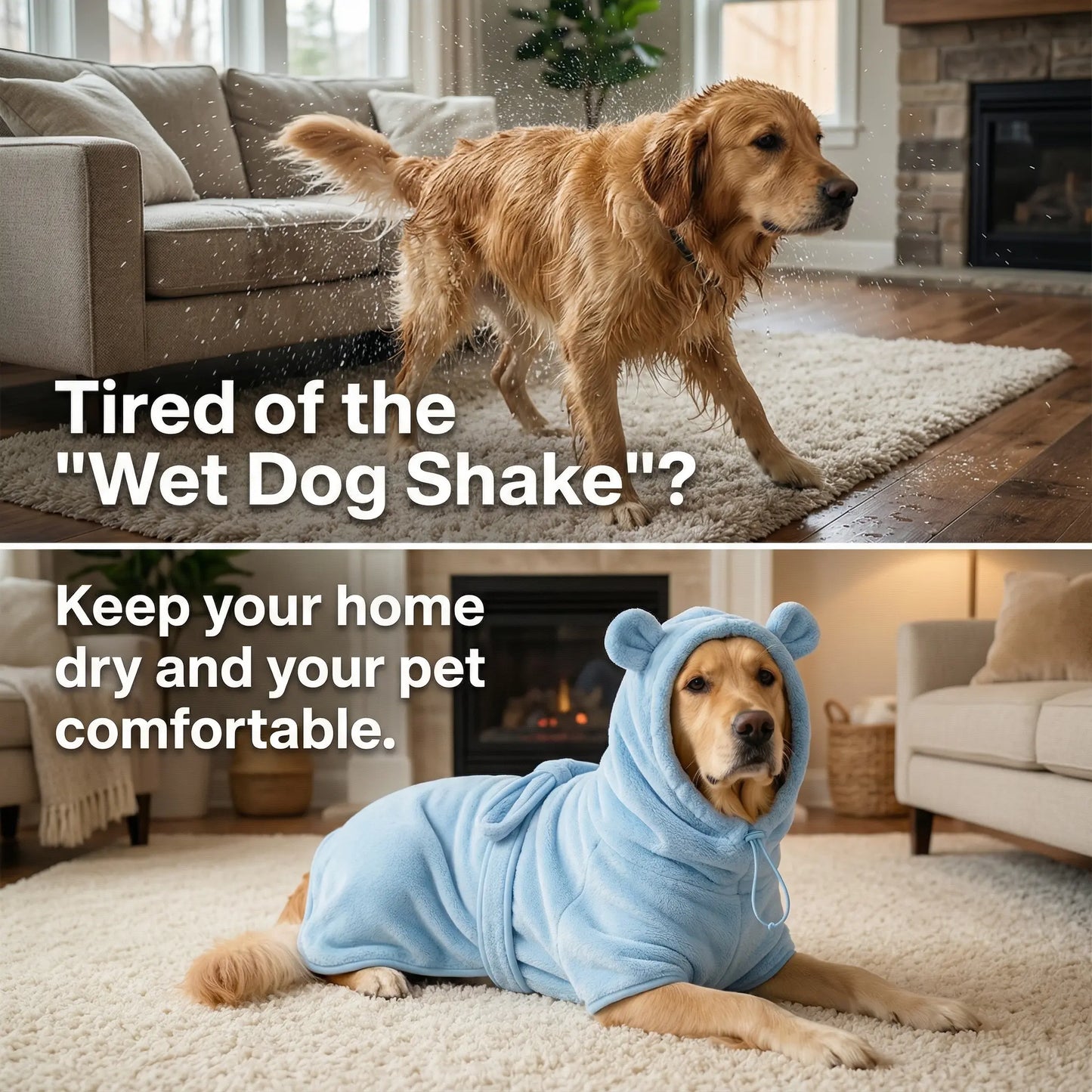 Transform Bath Time into a Cozy Experience with Our Quick-Dry Super Absorbent Pet Towel for Dogs of All Sizes!