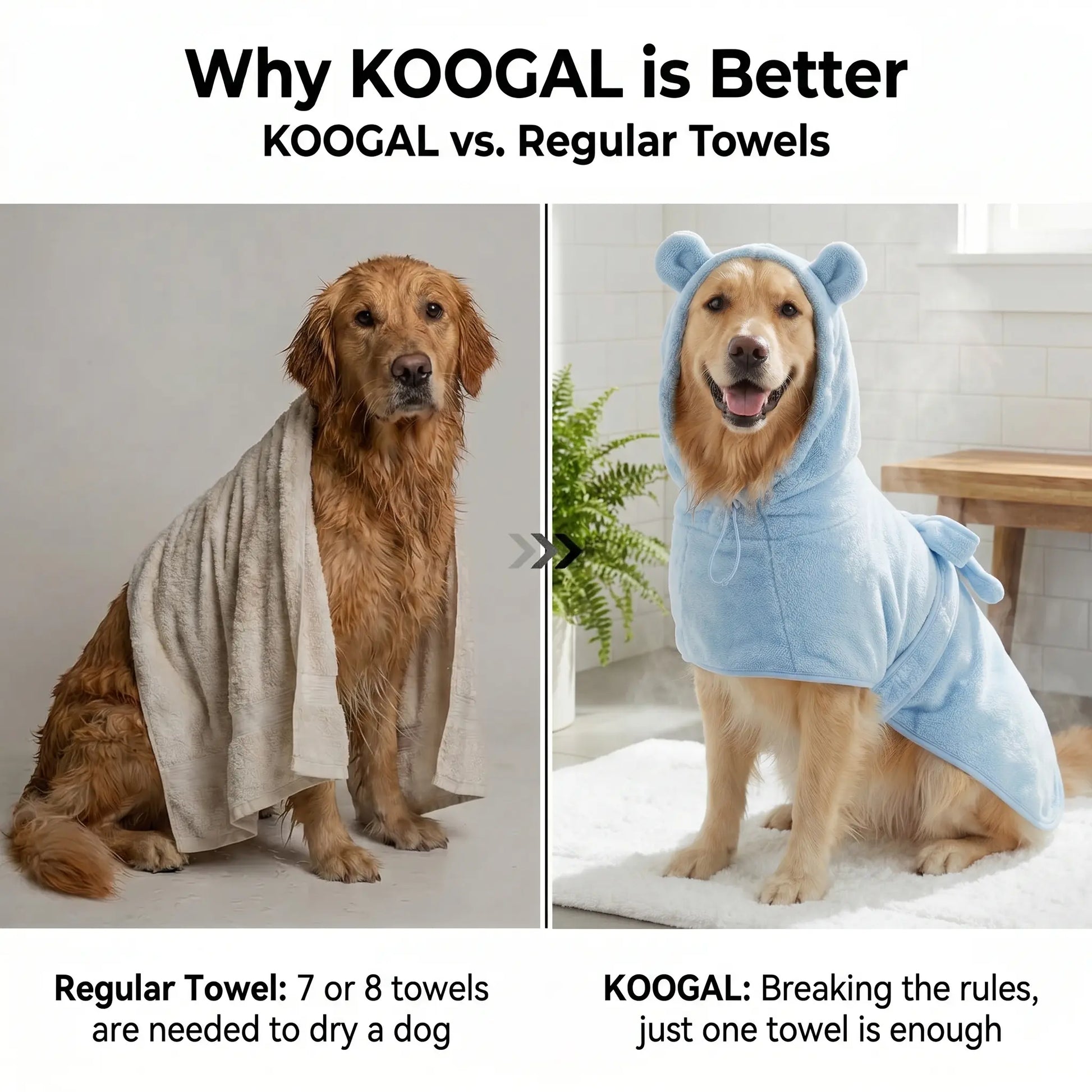 Transform Bath Time into a Cozy Experience with Our Quick-Dry Super Absorbent Pet Towel for Dogs of All Sizes!