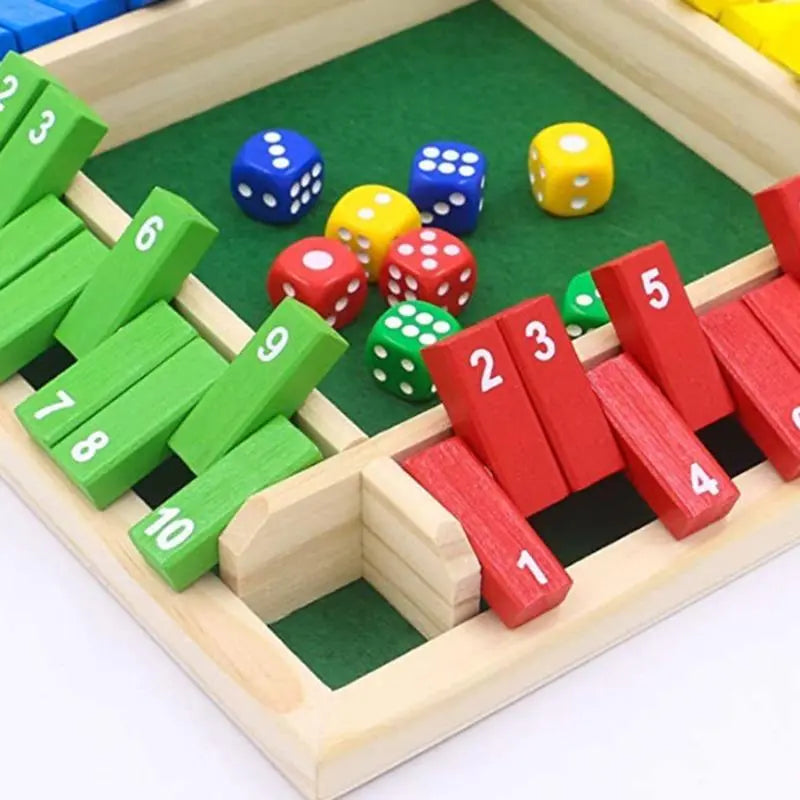 Engaging Wooden Dice Board Game for Family Fun - Perfect Strategy Game for Kids and Adults!