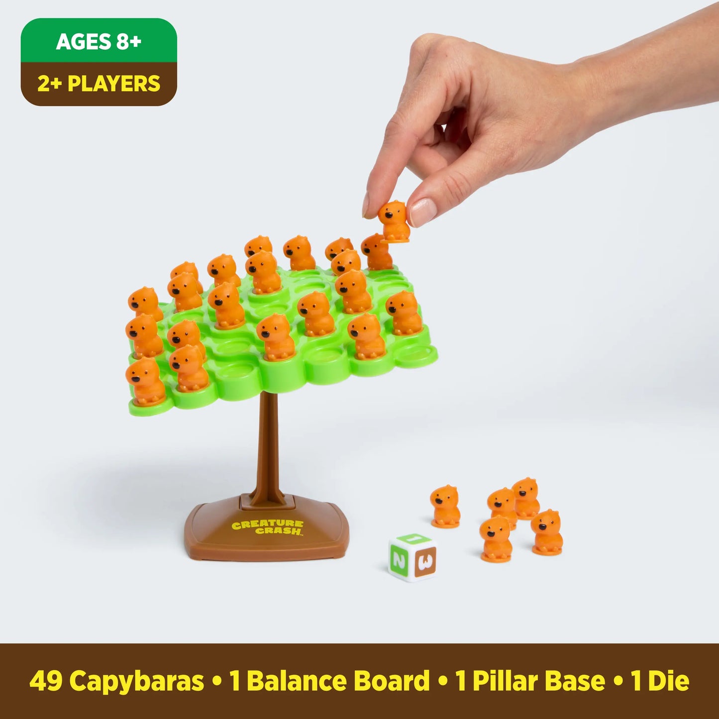 Join the Balancing Fun with Creature Crash: The Capybara Game - Perfect for Family Game Nights and Kids Ages 6+!