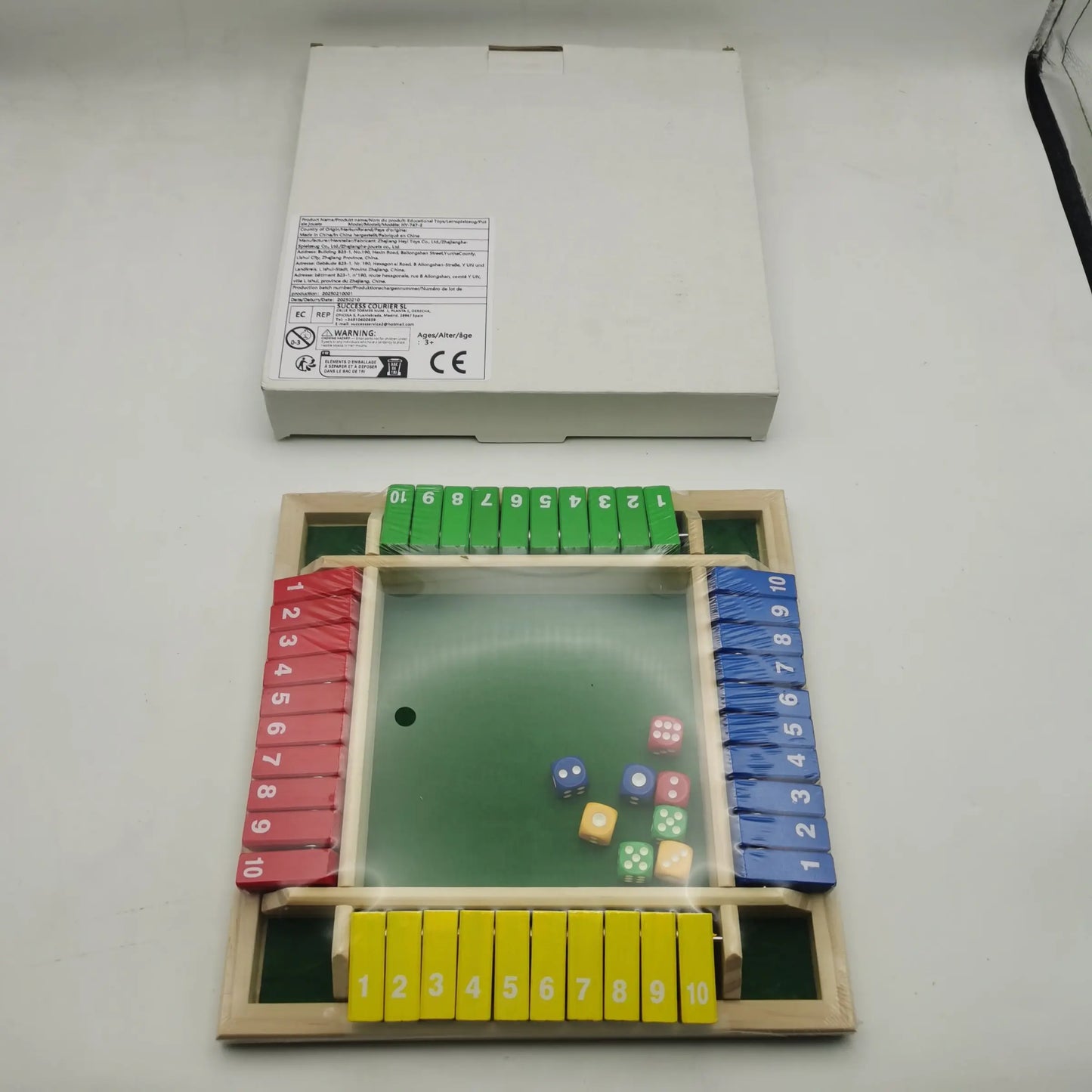 Engaging Wooden Dice Board Game for Family Fun - Perfect Strategy Game for Kids and Adults!