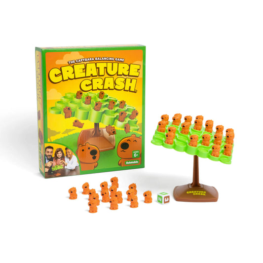 Join the Balancing Fun with Creature Crash: The Capybara Game - Perfect for Family Game Nights and Kids Ages 6+!