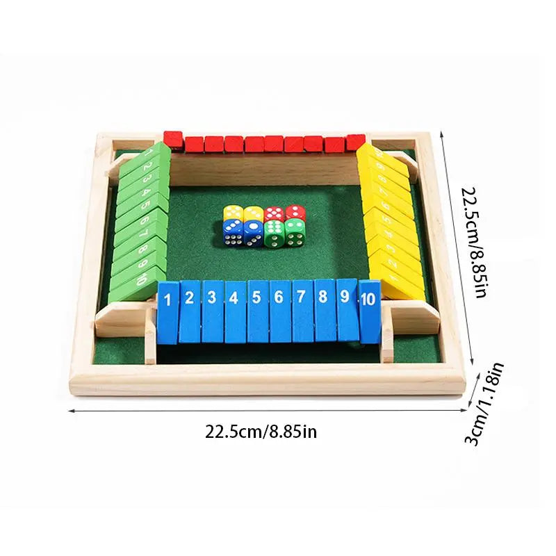 Engaging Wooden Dice Board Game for Family Fun - Perfect Strategy Game for Kids and Adults!