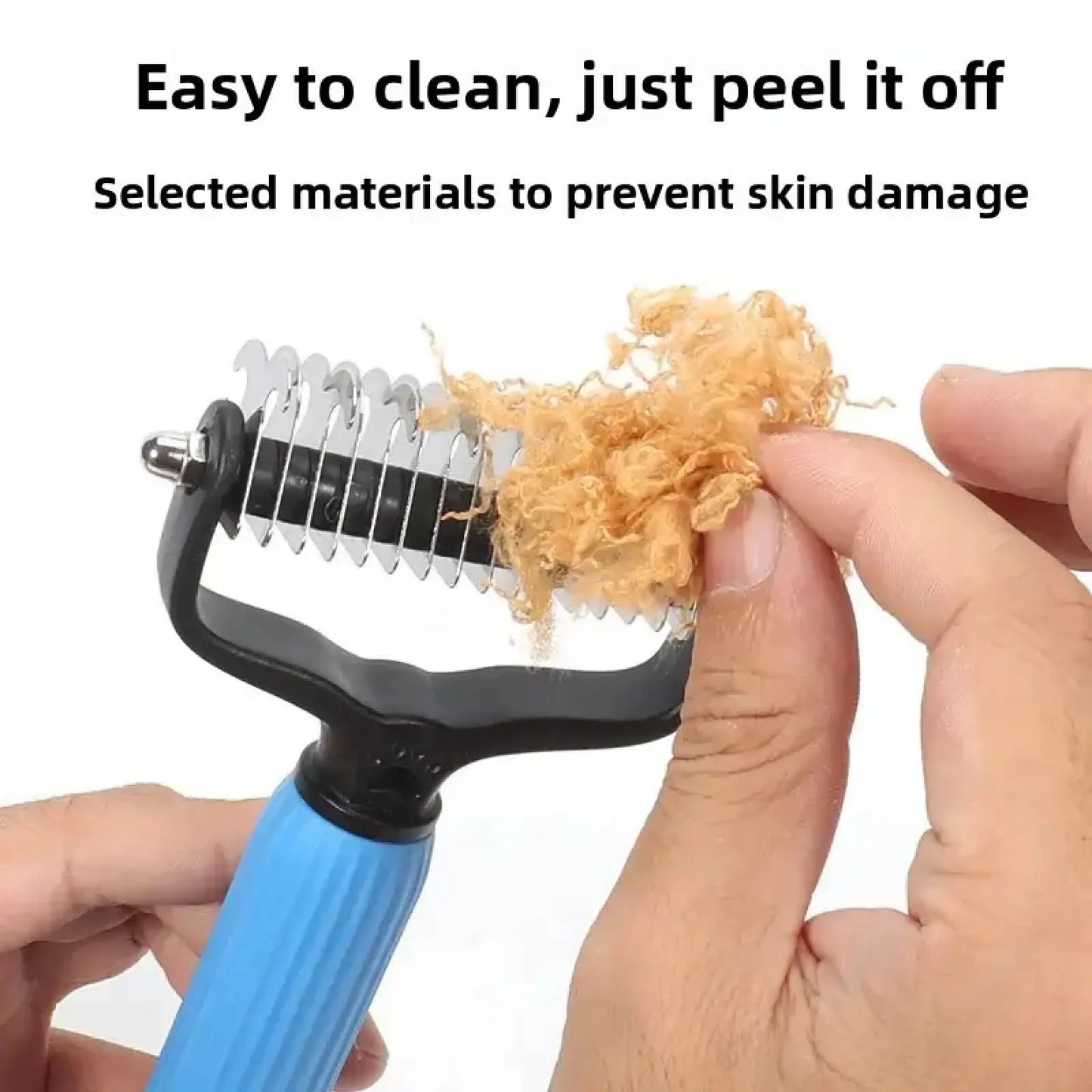 Elevate Your Dog's Grooming Experience with Our Professional Universal Detangling Comb - Stainless Steel Double-Sided Design for Effortless Shedding and Matted Hair Management